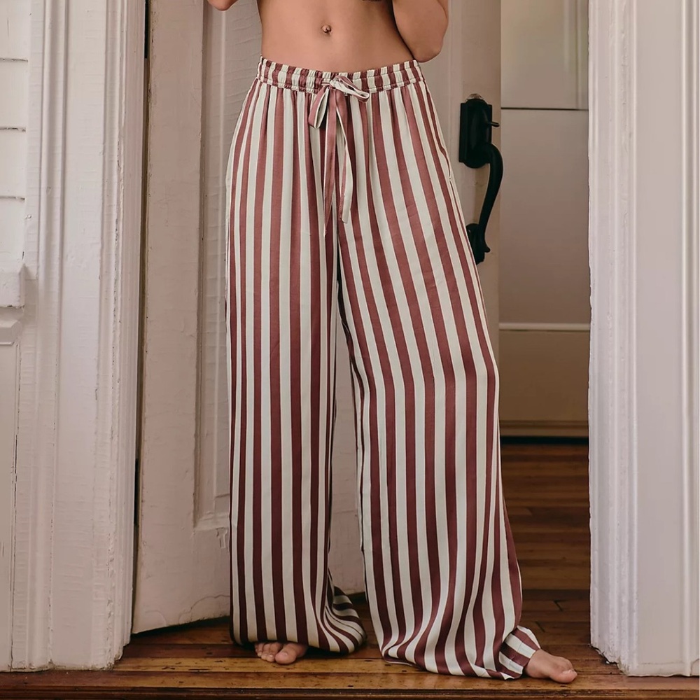 Anthropologie Lyrebird Silky Pajama Pants